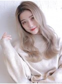 《Agu hair》海外風ハイトーン×リラックスウェーブ