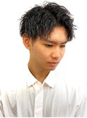波打スパイラルパーマツーブロックツイストスパイラル束感