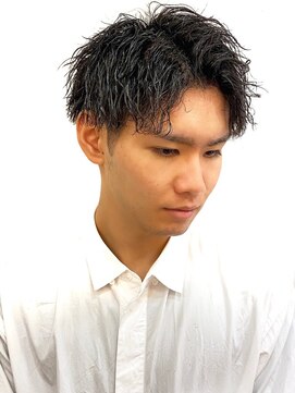 銀座マツナガ 神田店 波打スパイラルパーマツーブロックツイストスパイラル束感