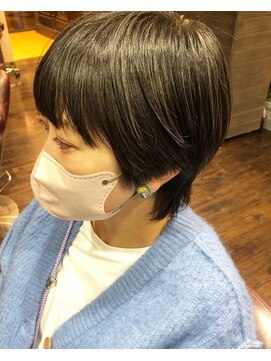 ヘアー クリエイト カルバリ(HAIR CREATE Calbari) マッシュウルフ×グレー