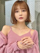 ミンクス渋谷スマートサロン(MINX shibuya smart salon)&nbsp;【清水豊】外ハネボブ 顔周りレイヤー くびれボブ