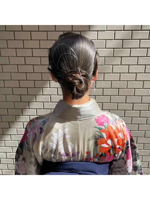 ☆着物ヘアアレンジ　アップスタイル☆/30代40代50代