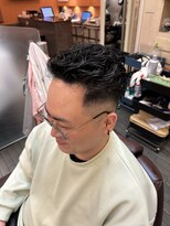 銀座マツナガ 浅草店 10代20代ナチュラルスキンフェード無造作パーマ