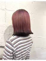 フレッサ(flesa)&nbsp;ツートンピンクとグレーでメリハリボブ♪