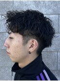メンズマッシュパーマツイストスパイラルパーマ波巻きパーマ