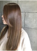 ベージュハイライトロング
