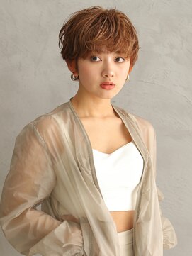 ヘアーサロンソシエ 海老名店 イヤリングカラー/マッシュショート［海老名/海老名駅］