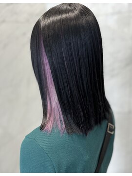 ベイリコルド(Bei Licoldo.) アッシュブラック&ラベンダーピンク