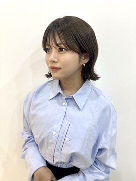 ユイマァル 岡山店(YUIMARL) タッセルボブ×オリーブカラー