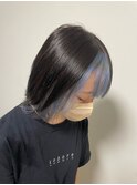 インナーカラー/スカイブルー/ブルー