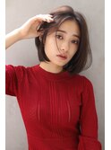 前髪センターパートボブ_イメチェンチョコレートブラウン_忍5