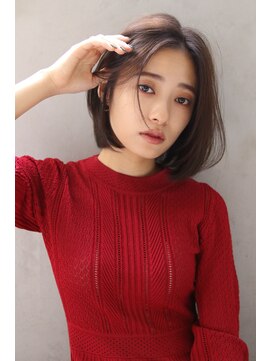 ライフ 星田店(Lyfe) 前髪センターパートボブ_イメチェンチョコレートブラウン_忍5