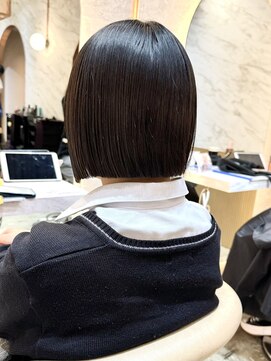 ロンド エスポワール 錦糸町(Lond espoir) ◯前髪イメチェンアンブレラカラーこなれミディ切りっぱなしボブ