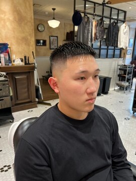 バーバーブロス 長堀店(BARBER BROS) ハイフェード クロップヘア スキンフェード