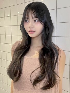 ハローバイシー 仙台(Hello by Sea) ミディアム×暗めカラー[デザインカラー/フェイスフレーミング]