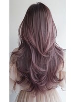 レス(Les.)&nbsp;ピンクラベンダーレイヤーカット