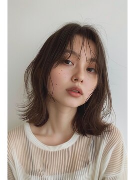 ラナ 新宿(lana) くびれヘア/ミディアム/シースルーバング/【lana hair新宿】