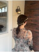 ゆるふわ編みおろしヘア♪