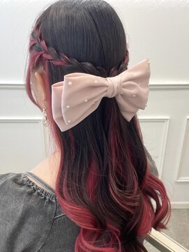 リルミー ミュエナ 大須 矢場町(Lilme myuena) 大人っぽ!編み込みハーフアップ♪_ゆう