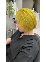 シーンヨコハマ 横浜店(SCENE yokohama)&nbsp;イエローカラー　ボブ