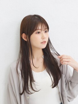 アーサス ヘアー デザイン 大宮店(Ursus hair Design by HEADLIGHT) ロングレイヤー暗めカラーデザインカラーチャコールグレー顔周り