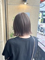 リアン(lien)&nbsp;アッシュミルクティー＋切りっぱなしボブ