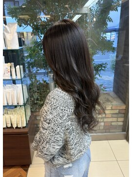 韓国風暗髪dark gray