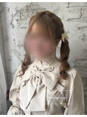 リボンアレンジ特別なイベントに◎ 池袋 ヘアセット