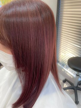 ブレスバイファースト 富谷店(Breath by first) 艶のある大人ワインレッドカラー！