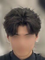 バース 河原町店(BIRTH)&nbsp;韓国へアカルマパーマワックスなしセンターパート黒髪ウルフ