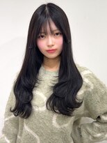 アイウィル(Ai WilL)&nbsp;顔周りレイヤー シースルーバング 韓国風ヘア 艶髪 美髪 黒髪