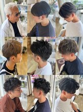 【メンズ専用ブース完備】流行のパーマ×眉カット×シェービングで叶える、第一印象最高の男前スタイル☆
