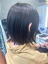 ハナビ(hanabi) 40代 明るい白髪染め 髪質改善 ふんわりショートボブ