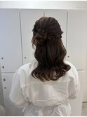 ブリーチなしカラー/ヘアアレンジ/ヘアセット/福岡/10代20代30代