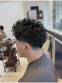 スパイキーショート/テーパーフェード/メンズ/南越谷