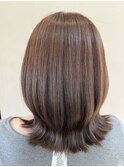 外ハネボブ×ラベンダーグレージュ