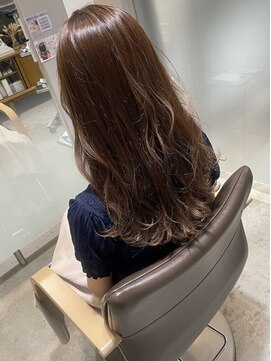 ヘッズ 高木瀬店(HEADS) ロングレイヤー ブラウンベージュ 髪質改善 韓国風 20代 30代