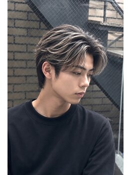 ラフ メンズサロン(LAFF)の写真/ダメージが気になる方も必見!ホワイトバレイヤージュで理想の髪色へ◎