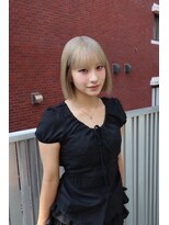アンブル リュクス 池袋(amble luxe)&nbsp;ミルクティーベージュミニボブ