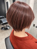 ソラヘアー(SORA hair)&nbsp;ピンクベージュ×丸みショートボブ　10代20代30代