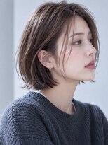 ヘアーループセラデザインワークス(Hair ruup Sela design works)&nbsp;表面に束感、空気感たっぷり大人ボブスタイル