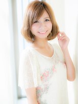 モッズ ヘア 福岡姪浜店(mod's hair)&nbsp;*mod's姪浜*…インナーカラーxくせ毛風カールの小顔大人ボブd