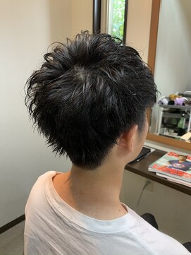 グリーンルーム(Green Room) 【Green Room  佐藤】ツーブロックショートパーマスタイル