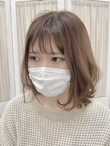 ヘアー カフェ コトノハ(hair cafe kotonoha)&nbsp;【コトノハ】大人可愛ヘアベージュくすみヘーゼルベージュ