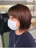 安定にカワイイ 楽チン切りっぱなしボブ【藤枝/髪質改善】