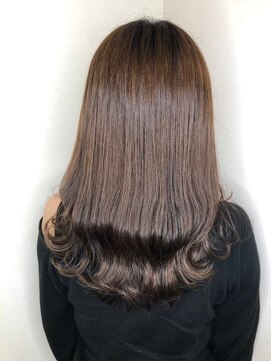 モルニ(MORNI) ショコラブラウン_マロンベージュ Aラインボブ かきあげ