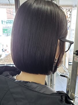 ニコ(nico...) ミニボブ×アディクシーカラー+TOKIOトリートメント