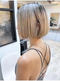 《knit銀座》大人可愛い20代30代40代ショートボブ丸み前下がり
