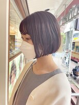 ネオリーブ クタ 町田店(Neolive kuta)&nbsp;ぱつっとミニボブ×グレージュ【町田/町田駅】