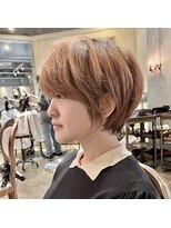 髪質改善と縮毛矯正の専門店 サンティエ(scintiller)&nbsp;大人綺麗な小顔襟足スッキリショートボブ　30代40代50代